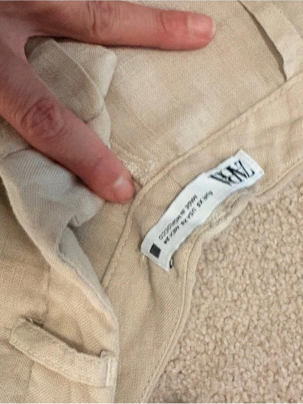 Women Zara 100% Linen Pants